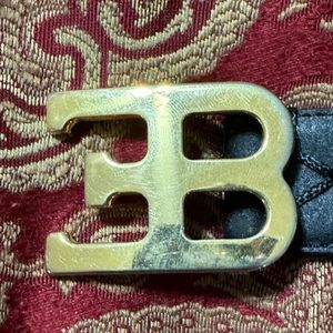 Bugatti - Vintage Ettore Bugatti Leather Belt - EB Colection